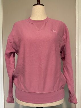 Champion Crew Neck - Pink - Small oversized